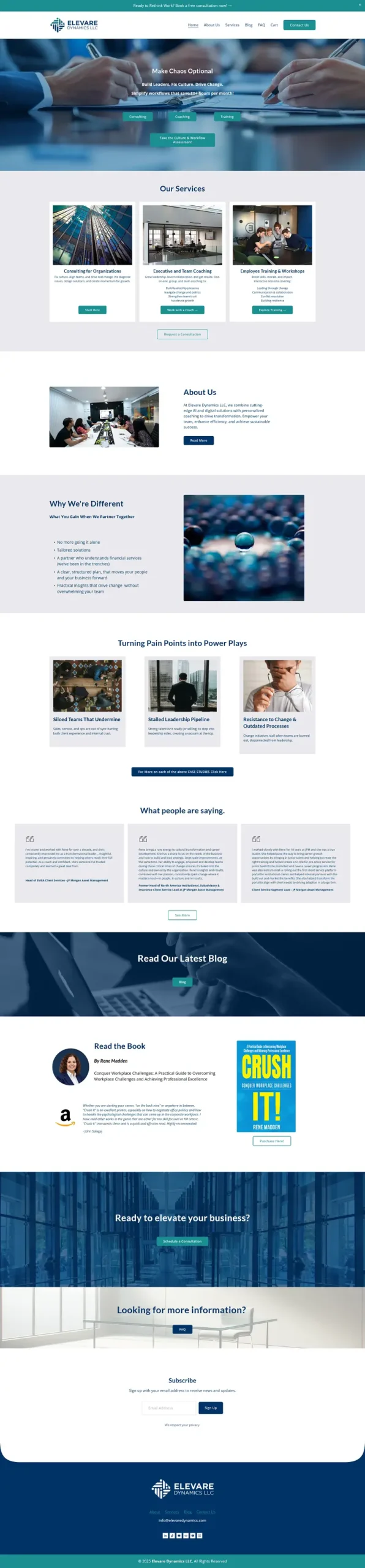 Consulting website